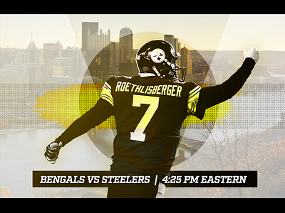 October 22 - Steelers vs Bengals football gameday graphic design pittsburgh sports design steelers