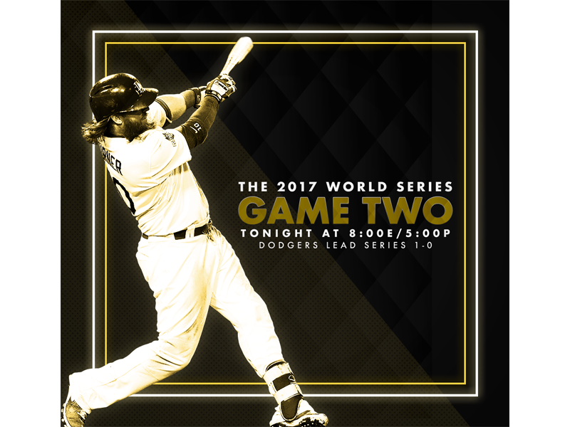 October 25 - World Series series world sports angeles los houston design graphic gameday dodgers baseball astros
