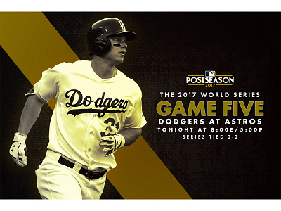 October 29 - World Series Game 5 baseball dodgers gameday graphic design los angeles sports design world series