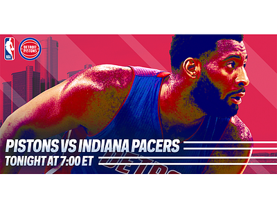 November 8 - Pacers vs Pistons basketball detroit gameday graphic design pistons sports design