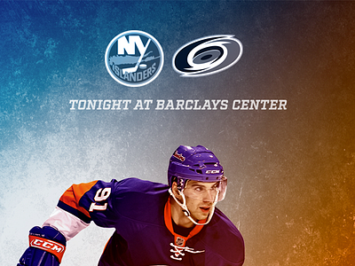 November 16 - Islanders vs Hurricanes gameday graphic design hockey islanders new york sports design