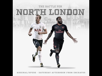 November 18 - Spurs vs Arsenal arsenal football gameday graphic design london soccer sports design spurs tottenham