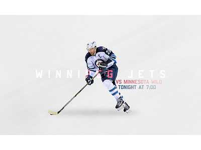 November 27 - Jets vs Wild gameday graphic design hockey jets sports design winnipeg