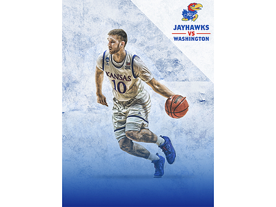 December 6 - Kansas vs Washington basketball gameday graphic design jayhawks kansas sports design