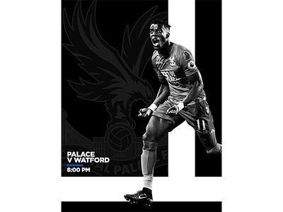 December 12 - Crystal Palace vs Watford crystal palace football gameday graphic design premier league soccer sports design