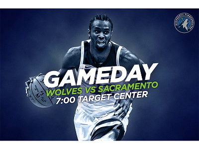 December 14 - Timberwolves vs Kings basketball gameday graphic design minnesota sports design timberwolves