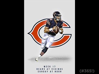 December 31 - Bears vs Vikings bears chicago football gameday graphic design sports design