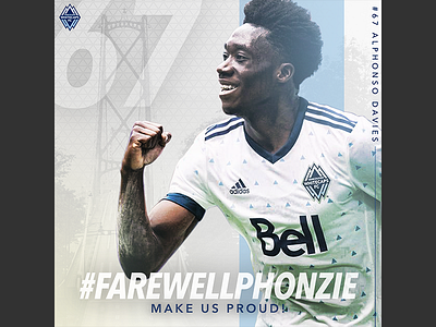 Farewell Phonzie graphic design soccer sports design