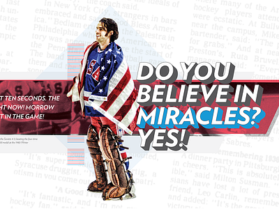 Miracle on Ice reboot reboot graphic design hockey sports design