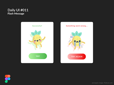 Daily UI #011 - Flash Message app daily 100 challenge daily ui dailyui dailyuichallenge design error message flash message interface minimal ui ux