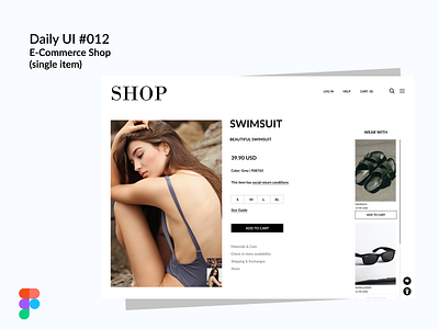 Daily UI #012 - E-commerce Shop (Single Item)