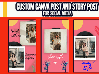 Social media post template canva template instagram instagram story post social media post