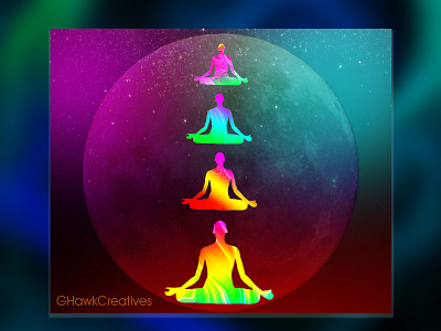 spirtual mantra meditation moon meditation social media design spirtual