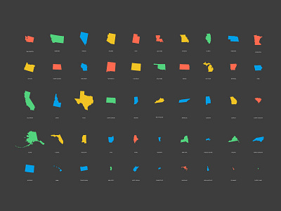 USA map - 50 states