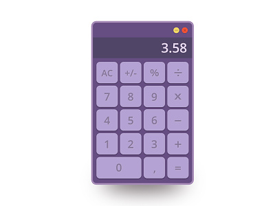 Calculator calculator dailyui math numbers ui ux widget