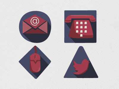 Icons email icons illustration mouse phone twitter