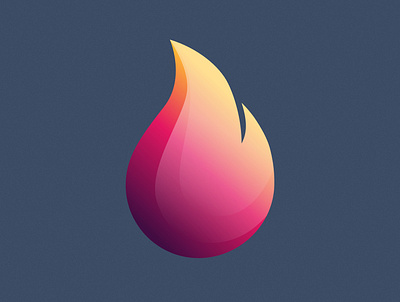 Little Flame affinity designer designer digital digital collage fire flame illustration logo ui