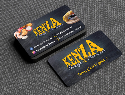 KENZA business card business card business card design design graphic design logo photoshop