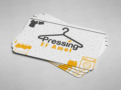 Pressing business card