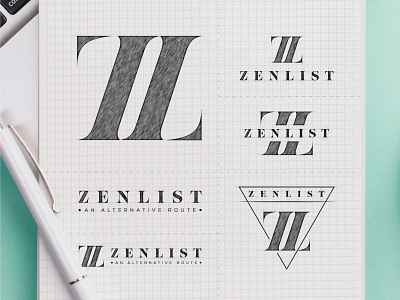 Luxury Fashion ZL Monogram logo