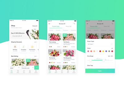 Ecommerce Flower Mobile App