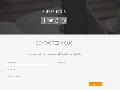 Sublimeo Contact Form photo responsive ui ux webdesign