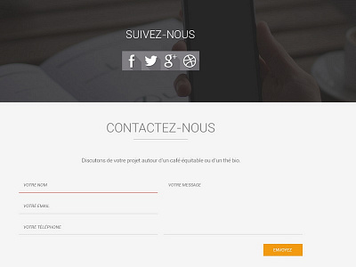 Sublimeo Contact Form photo responsive ui ux webdesign