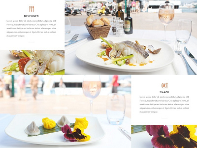 Café de Paris icon one page photography responsive design restaurant webdesign