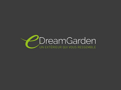 EDG logotype design furniture garden green grey house logo nature outdoor