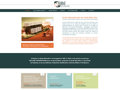 Reflexology & aromatherapy website design blue material mobile orange responsive ui ux web website