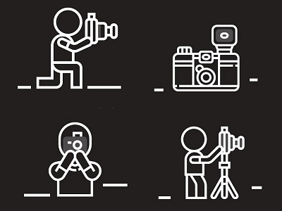 Photographer pictograms camera icon photo photographer photography