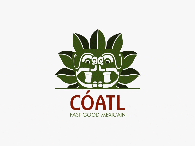 Coatl in motion animated logo gif green logo logo animation motion motion design orange