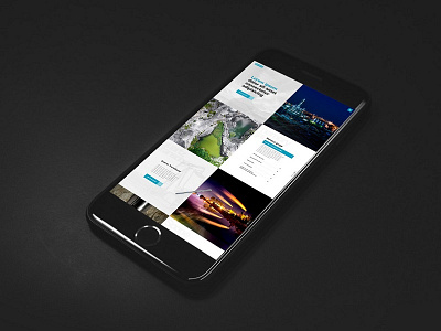 Industry website UI design mobile split screen ui ux