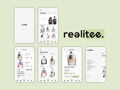 Realitee - Online Shopping Apps graphic design