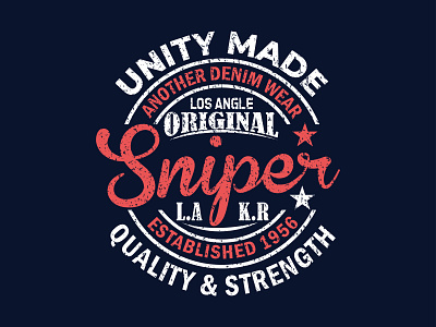 Sniper T-Shirt Design branding design illustration t shirt typography
