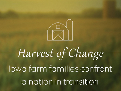 Harvest of Change landing page farm iowa landing page virtual reality