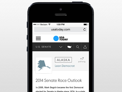 USA TODAY 2014 election forecast elections journalism mobile news politics