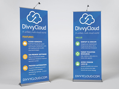DivvyCloud trade show banners