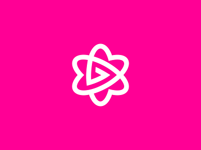 UI Lab ⏤ New logo atom brazil flower logo logo design logotype pink ui lab uilab white logo