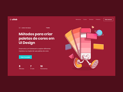 Header made for UI Lab Landing Page