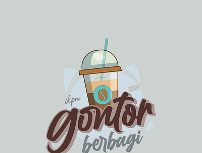 ikpm gontor cup coffe graphic design