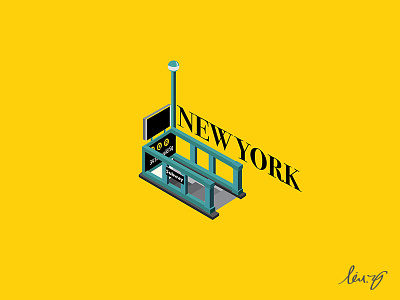 The world of cube-Hello Dribbble cube illustration new york story subway