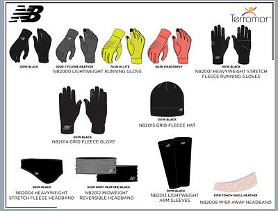 New Balance in-line F19 Assortment accessories apparel design base layer design branded design design licensed design