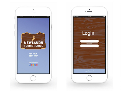 Newlands: Tourist Guide app app design design google illustration iphone typography ui