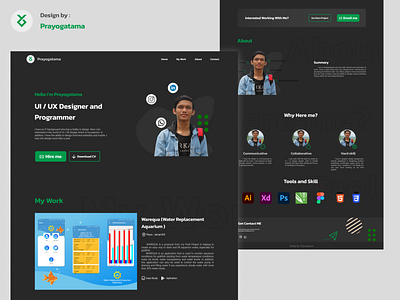 ReDesign Website Portofolio ui design ux design website