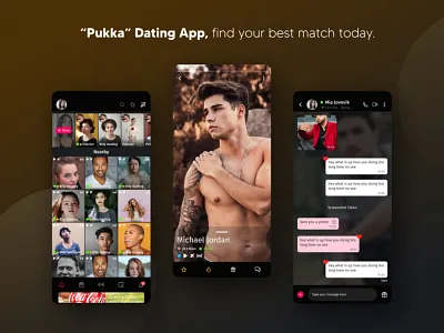 Pukka - Dating App branding ui ux