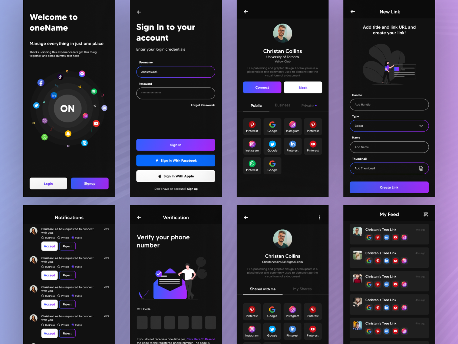 onename-manage-everything-in-one-place-by-gauri-batra-on-dribbble