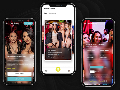 Jol - Find and Host Parties Near You! app graphic design logo mobile applications party ui ux