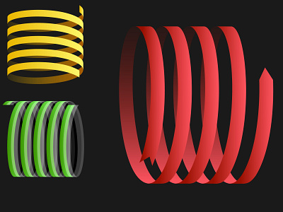 Spiral 3d element