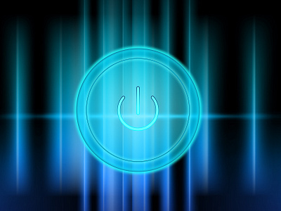 Turn off app blue blur design graphic design icon illustrator minimal off ui ux vector
